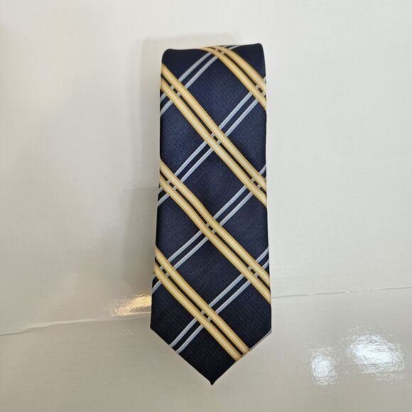 Pierre Cardin Other - Pierre Cardin Men's SLIM Polyester Tie Blue with Blue & White Stripes 3"